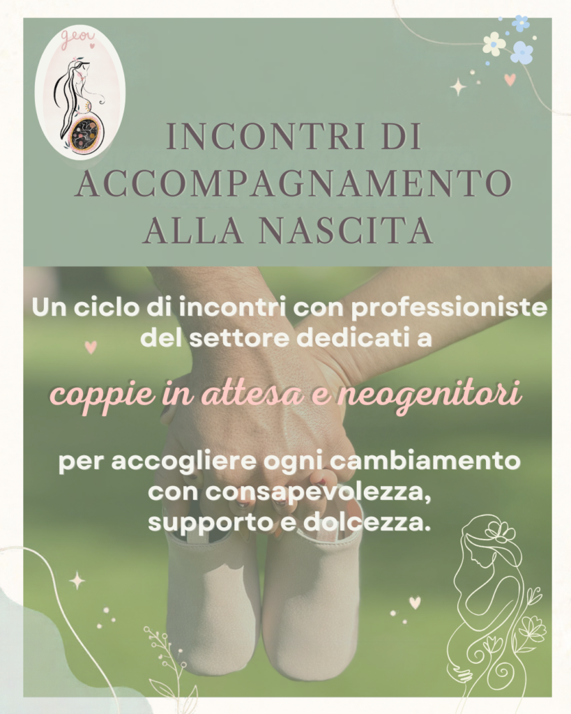 Locandina degli incontri di accompagnamento alla nascita